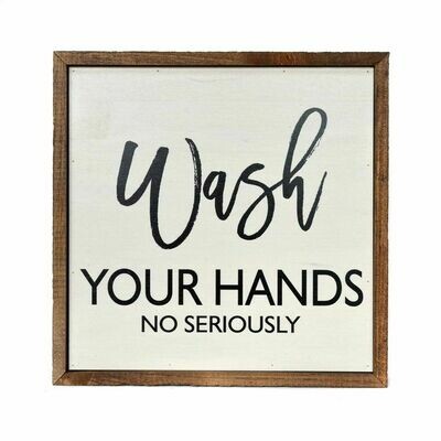 Wash Your Hands wall hanging