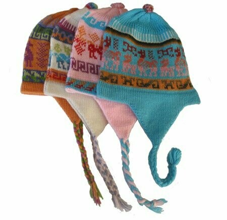 Assorted alpaca Chullo hats