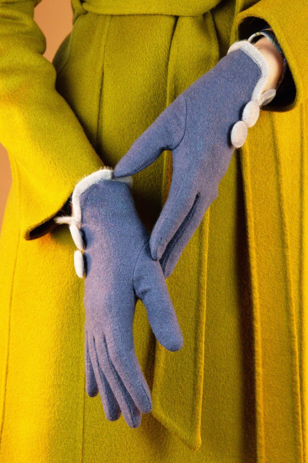 Christabel Wool Gloves- Navy