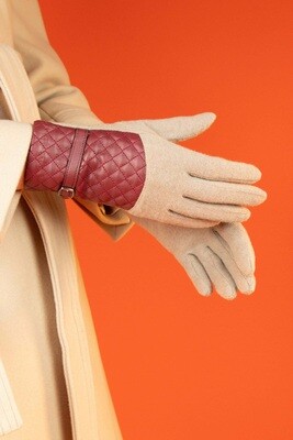 Lizzy Wool Gloves-camel