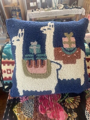 Llama Presents from Peru Hook Pillow