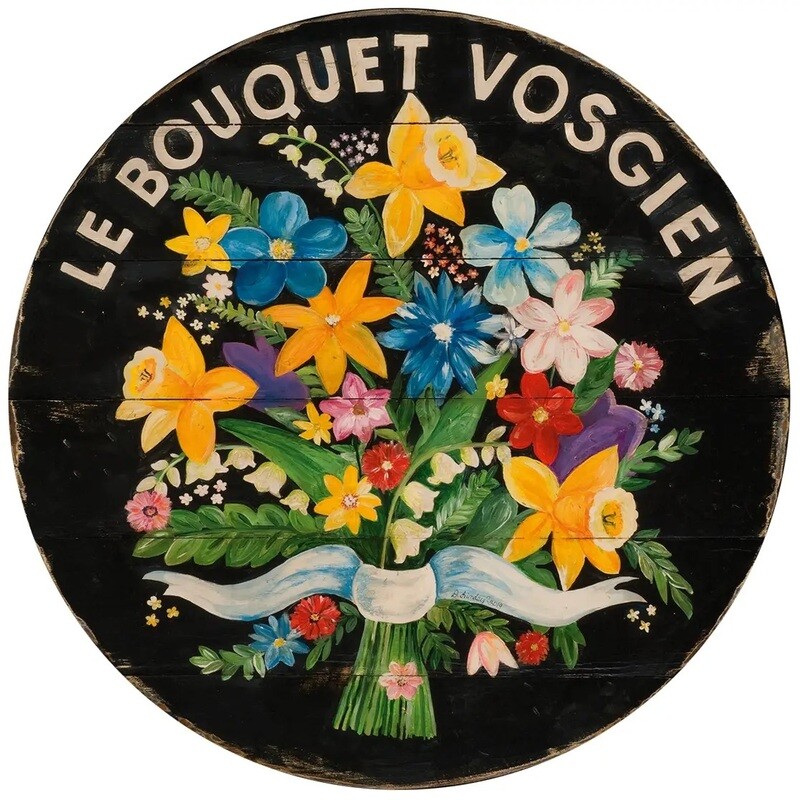 Bouquet of flowers lazy susan