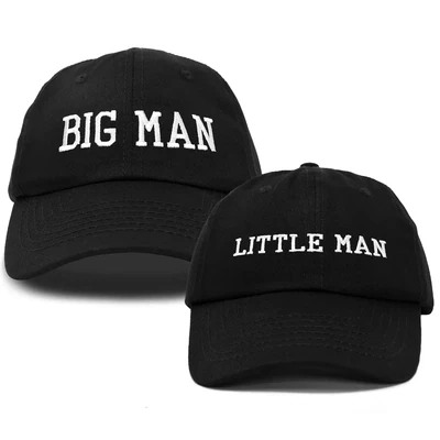 Big Man. Little man Cap set