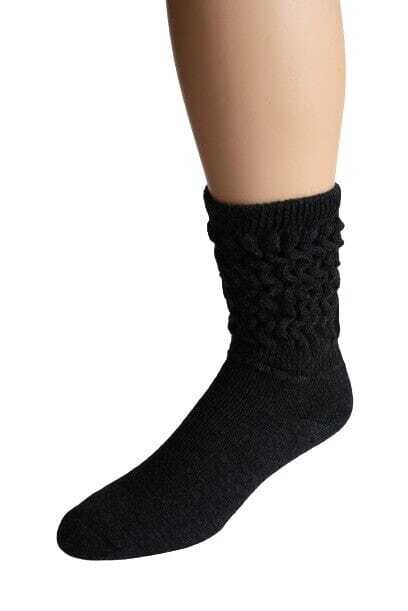 Therapeutic Alpaca Socks BLACK medium