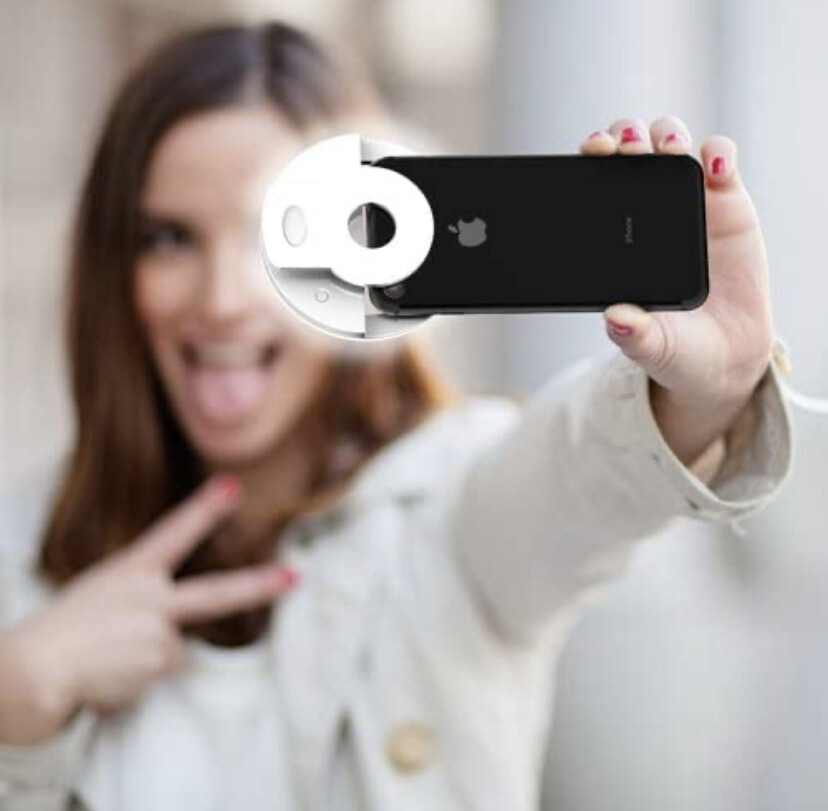 Portable Clip on Ring Selfie Light Flash with 36 Rechargeable LED for Phone Laptop iPad Photography(White) [Free Shipping]