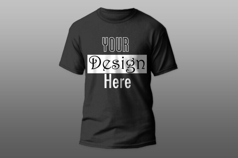 Custom (1 color vinyl) white or black Short-Sleeve Unisex T-Shirt