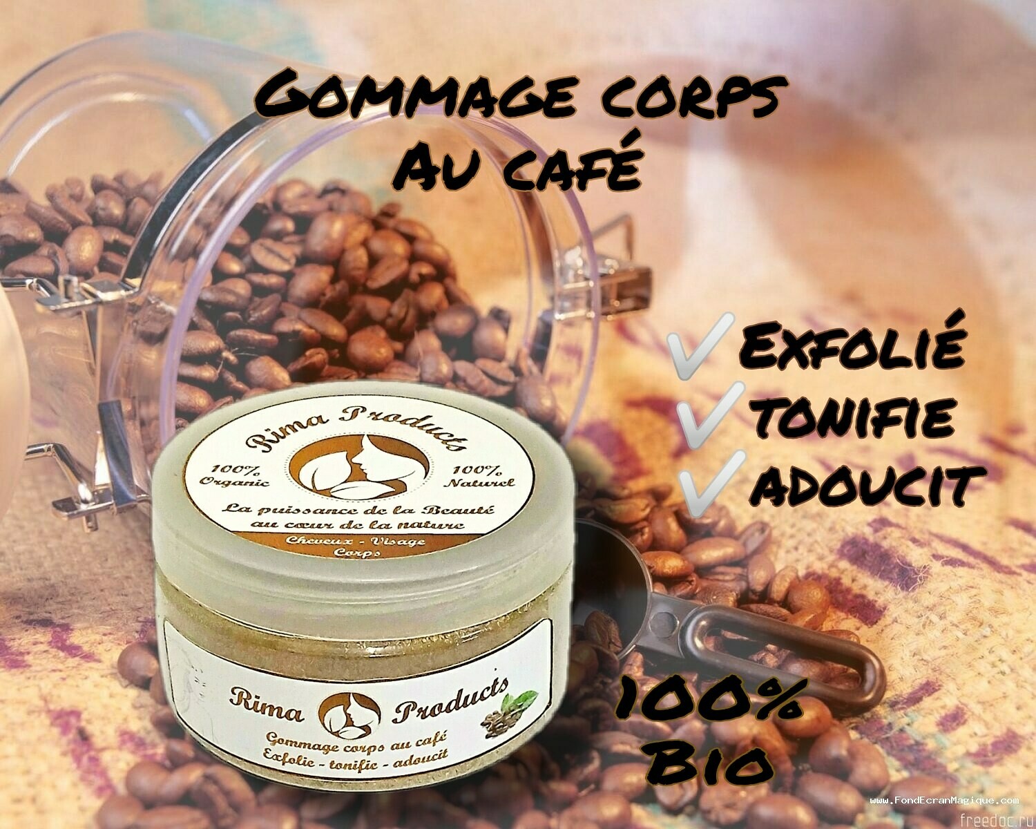 Gommage corps au café