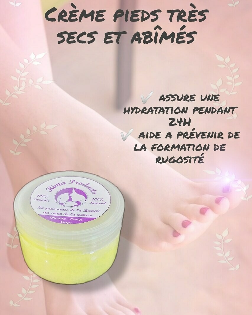 Crème pieds tres secs et abîmés