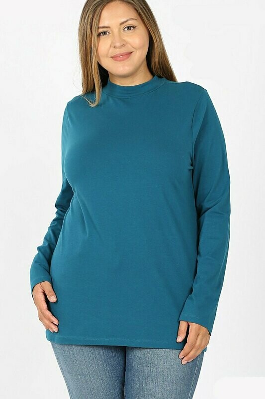 Long Sleeve Mock Neck Top