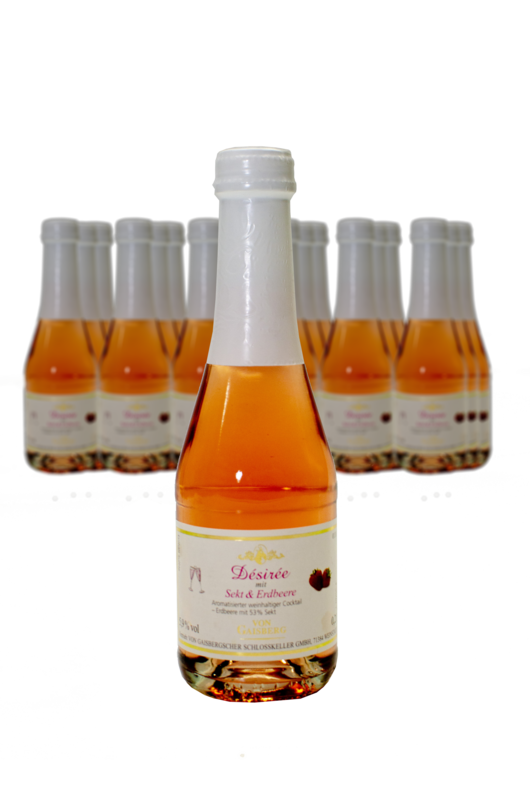 Désirée Erdbeere weinhaltiger Cocktail  24 Fl. á 0,2-Ltr.  im Karton