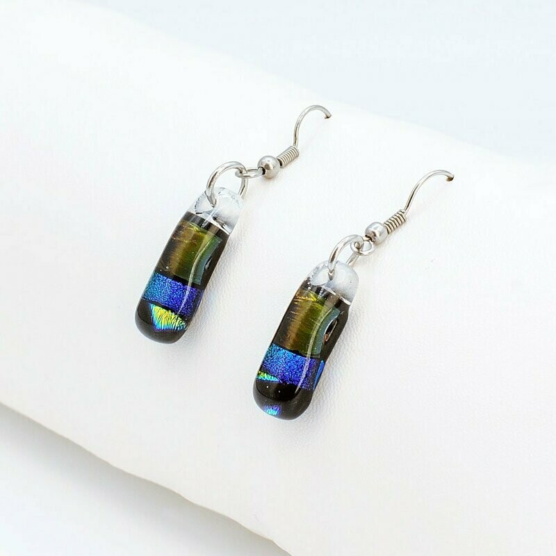 Boucles d'oreilles Arc-en-ciel courtes