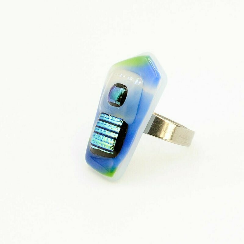 Bague bleue/verte