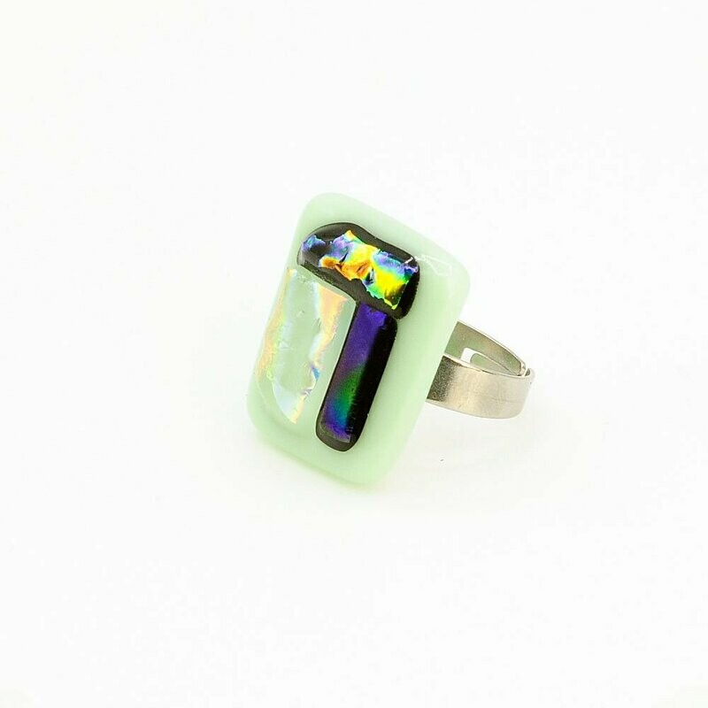 Bague vert d'eau