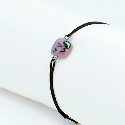 Bracelet enfant violet oiseaux