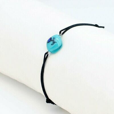Bracelet enfant turquoise fleur