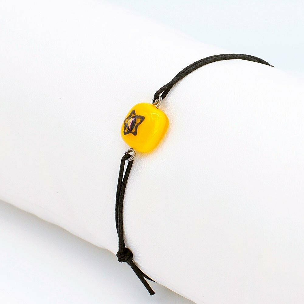 Bracelet enfant jaune étoile