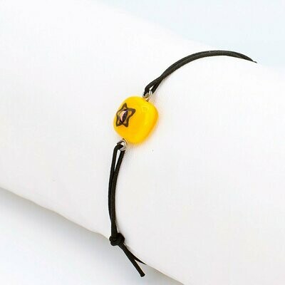 Bracelet enfant jaune étoile