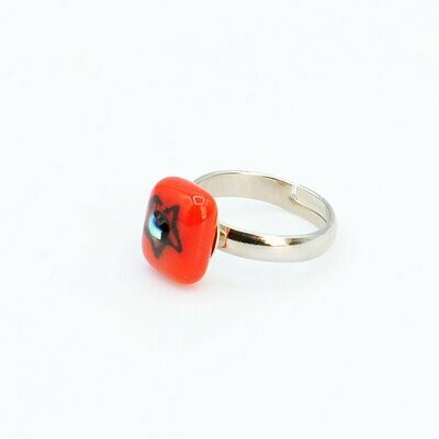 Bague enfant rouge étoile