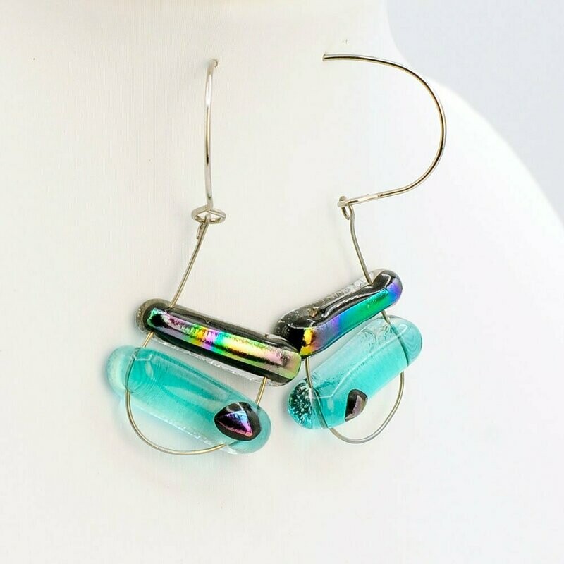 Boucles d'oreilles fil arabesque