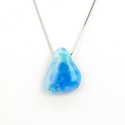 Collier Lagon 1 pièce sur chaîne inox
