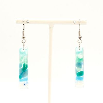 Boucles d'oreilles Lagon longues