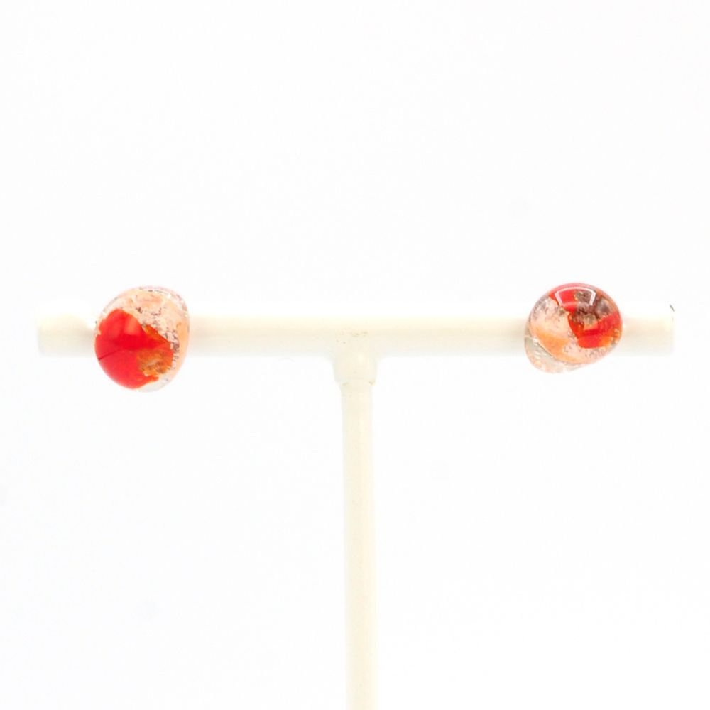 Boucles d'oreilles puces Magma