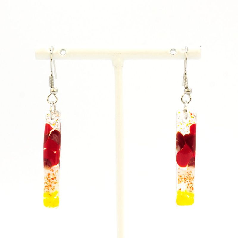 Boucles d'oreilles Magma longues