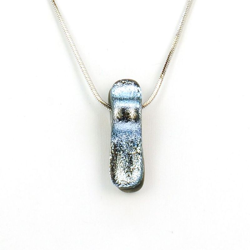 Collier Hypno Argent/Bleu