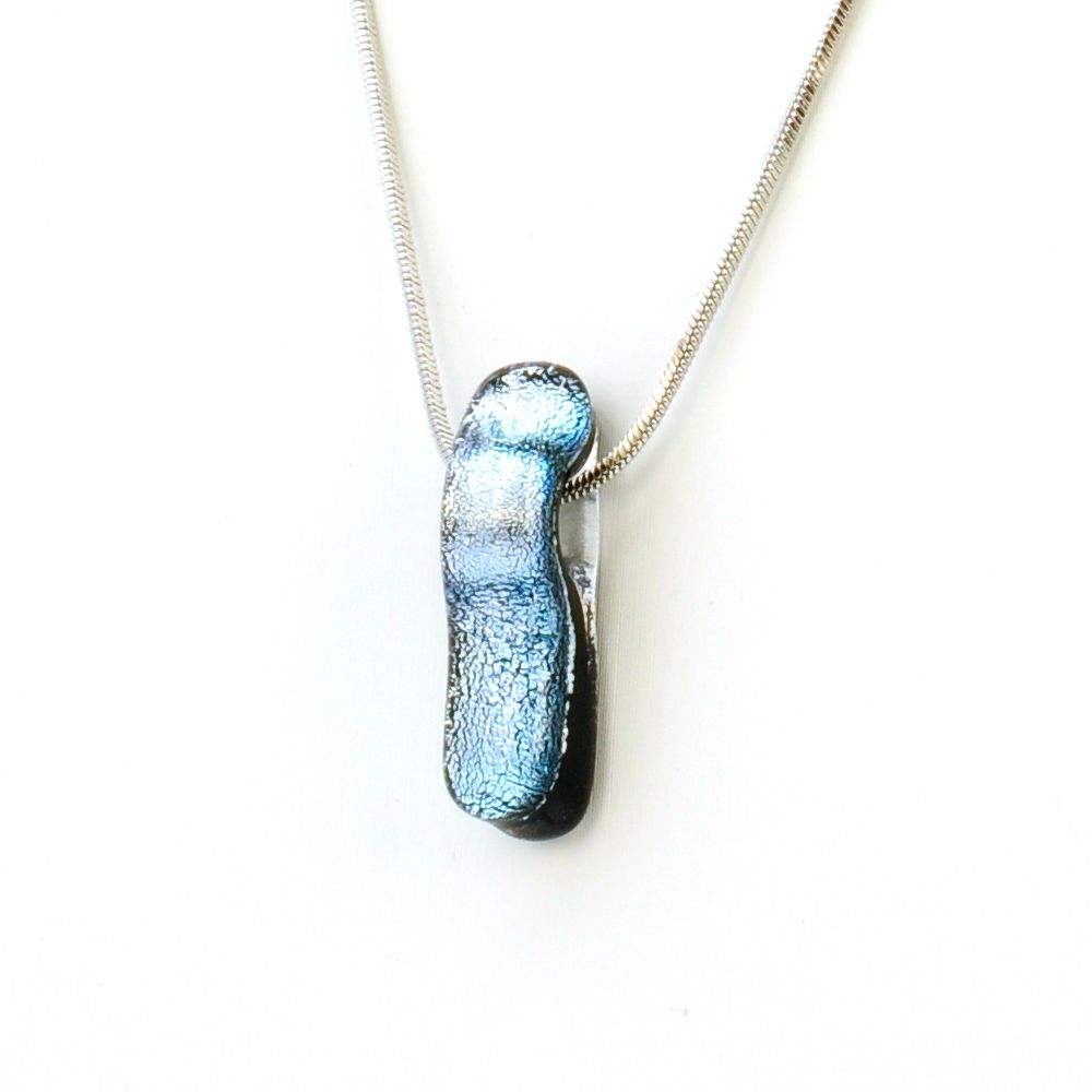 Collier Hypno Argent/Bleu