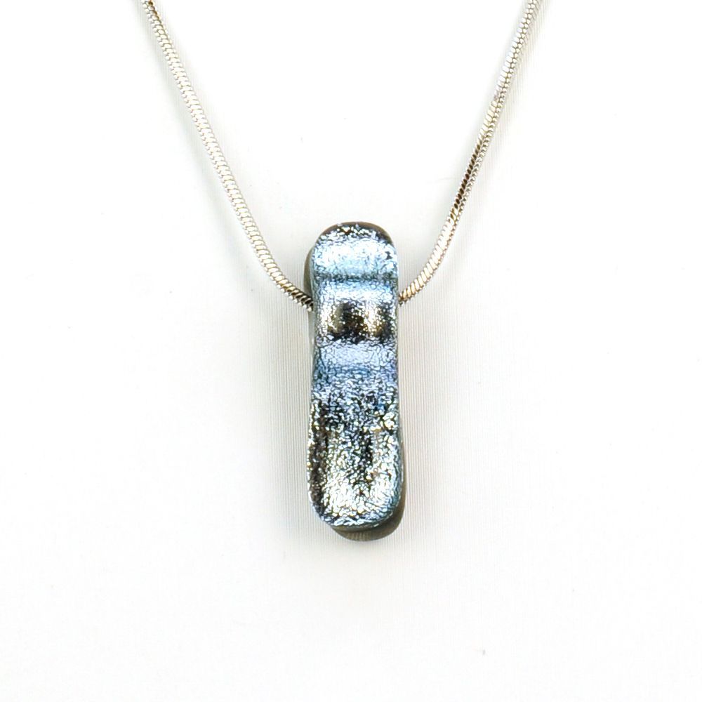 Collier Hypno Argent/Bleu