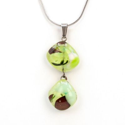 Collier Rivière 2 pièces sur chaîne inox