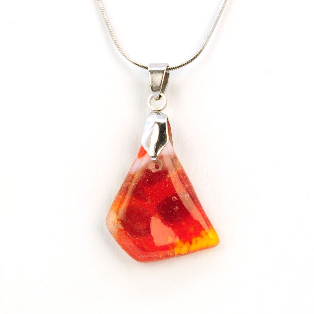 Collier Magma 1 pièce sur chaîne inox