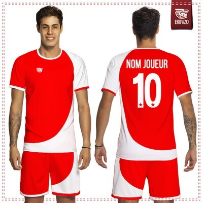 Maillot Foot Rouge et Blanc Atletico