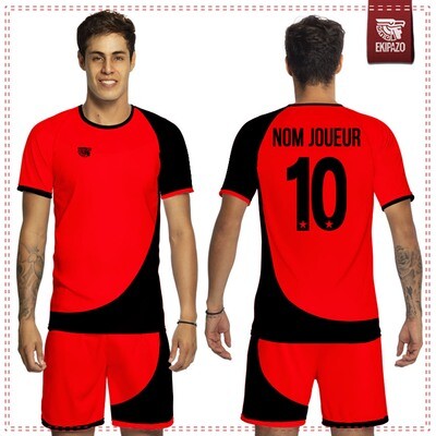 Maillot Foot Rouge et Noir Atletico