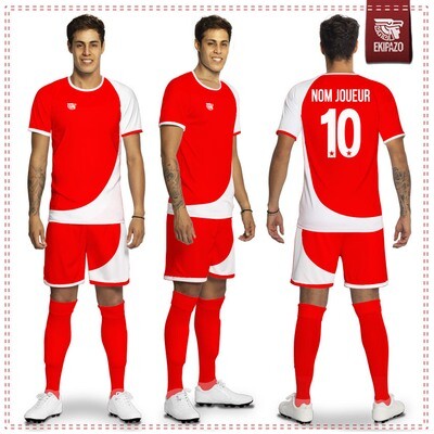 Maillot Foot Rouge et Blanc Atletico