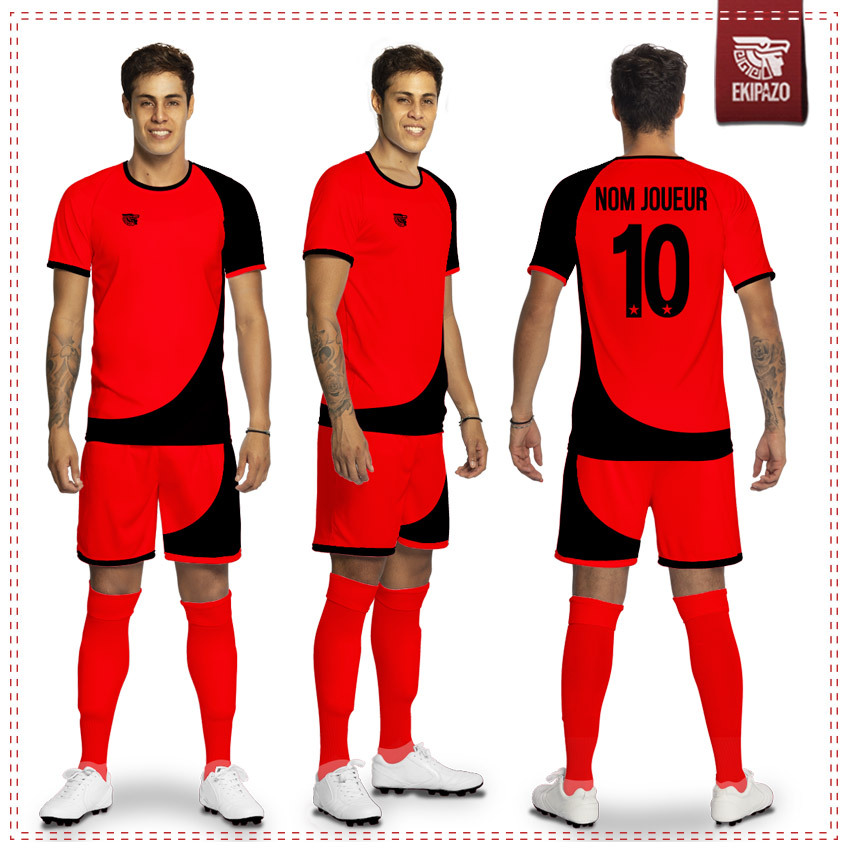 Maillot Foot Rouge et Noir Atletico