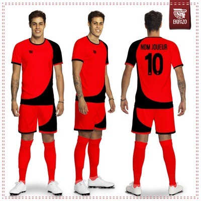 Maillot Foot Rouge et Noir Atletico