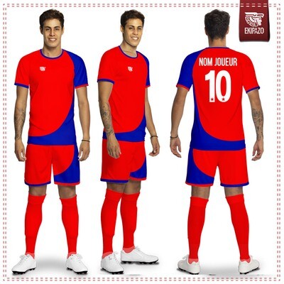 Maillot Foot Rouge et Bleu Atletico