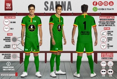 Lot de 3 maillots pour Ludo