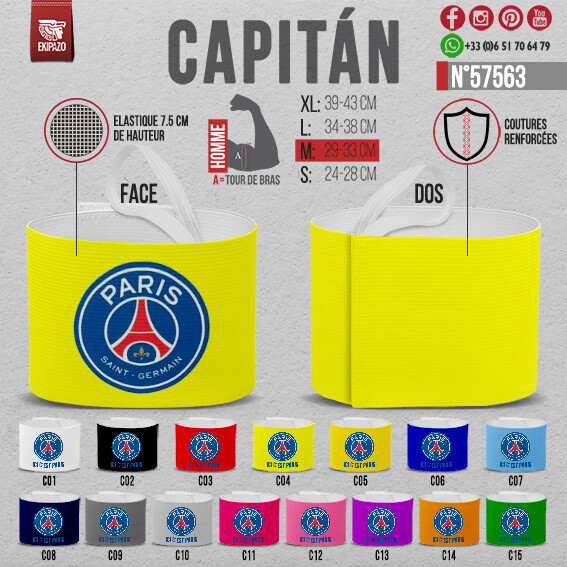 Lot de 17 brassards (15 jaune + 2)