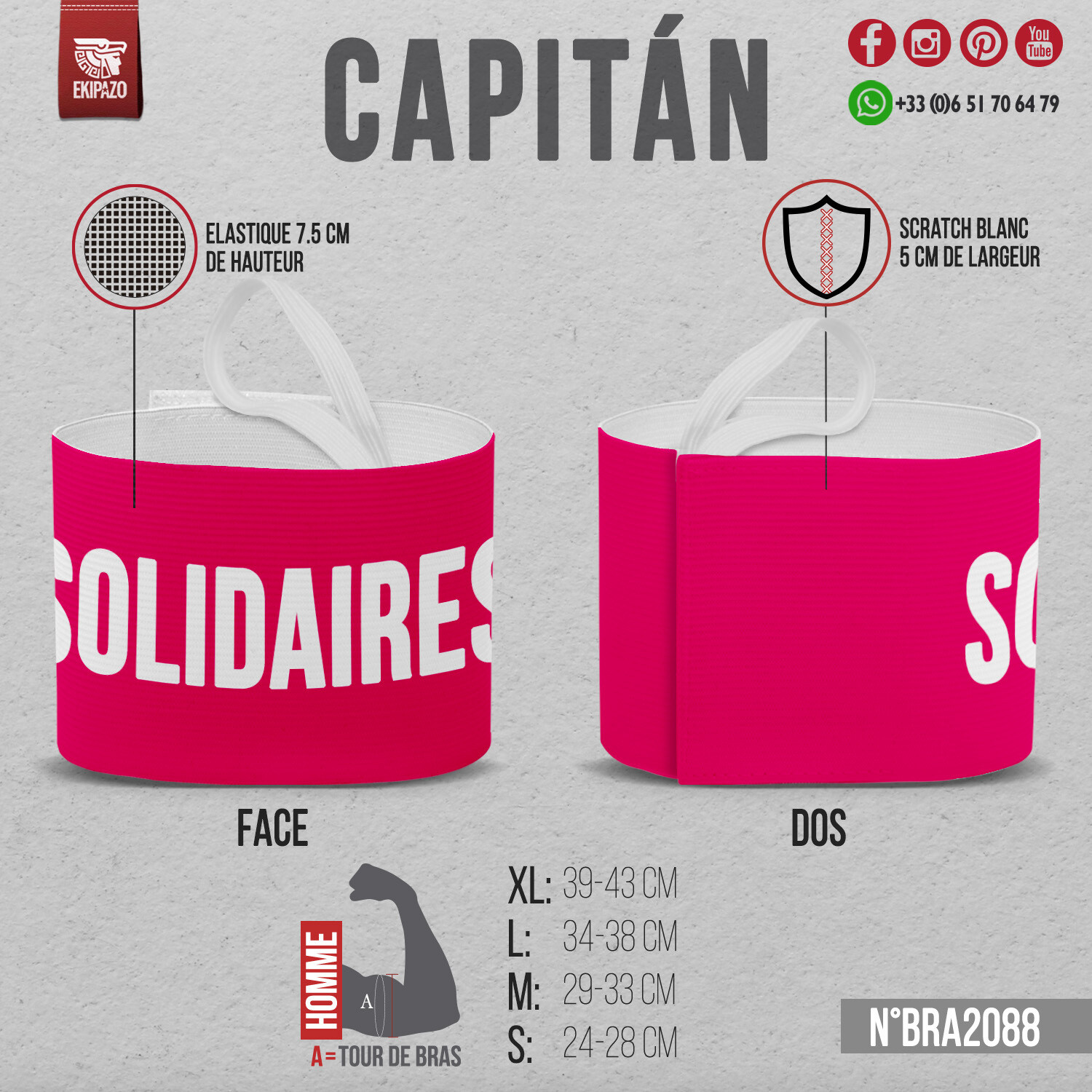 Lot de 10 brassards
