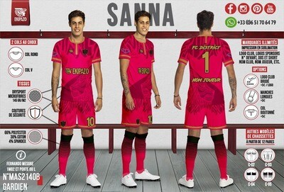 Lot de 12+1 maillots