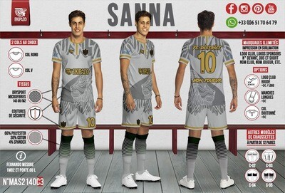 Lot de 12+1 maillots