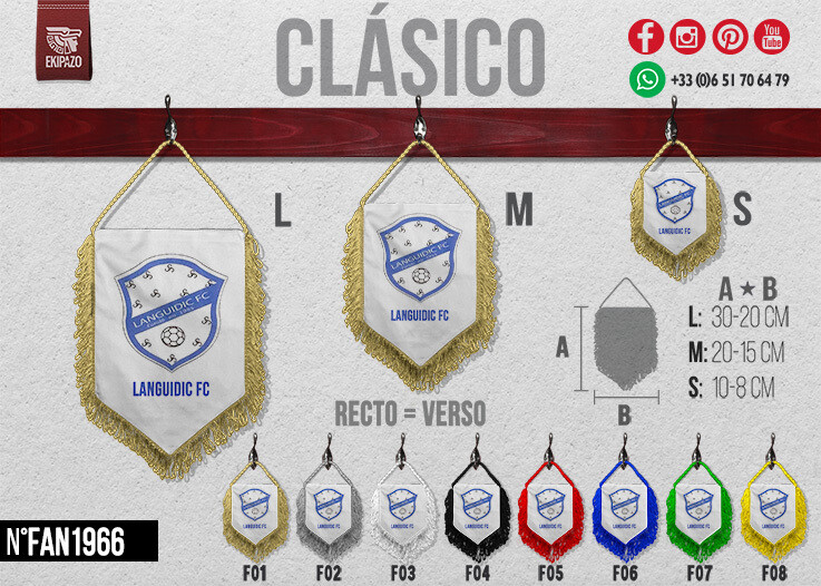 FANION TAILLE L LANGUIDIC FC