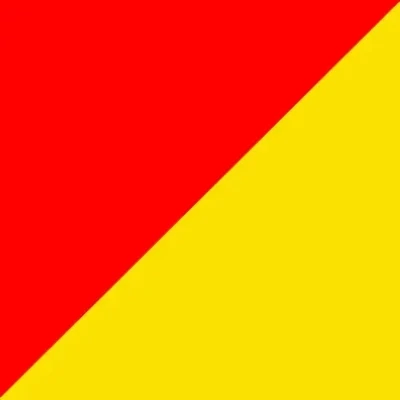 Maillot de foot rouge et jaune