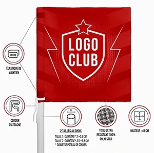 Drapeaux de corner à personnaliser