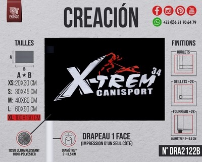 Drapeau personnalise XL