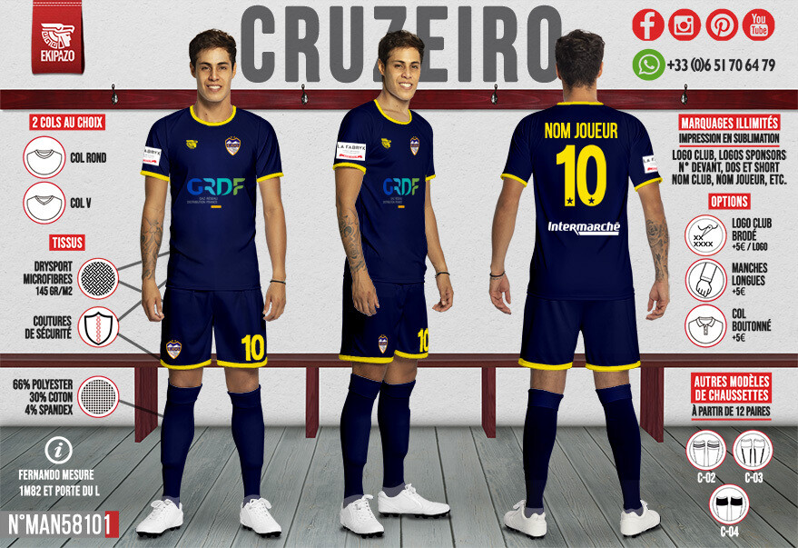 Acompte jeu de maillots homme et femme (pas de shorts)