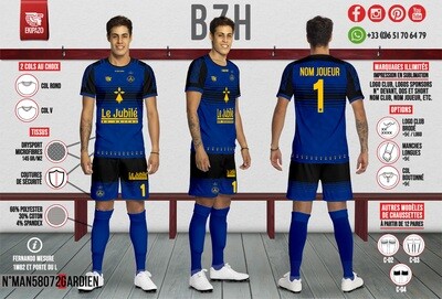 Pack maillot short chaussettes brassards et fanions