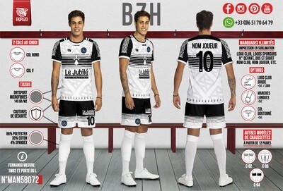 Pack maillot short chaussettes brassards et fanions